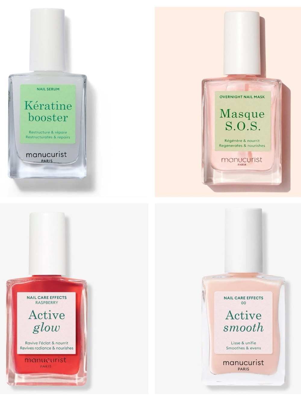 Manucurist Set Active Glow Keratine Booster Active Smooth Masque SOS